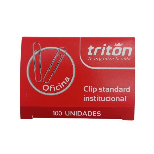 Clip Metalico Estandar Triton Caja por 100 Unidades
