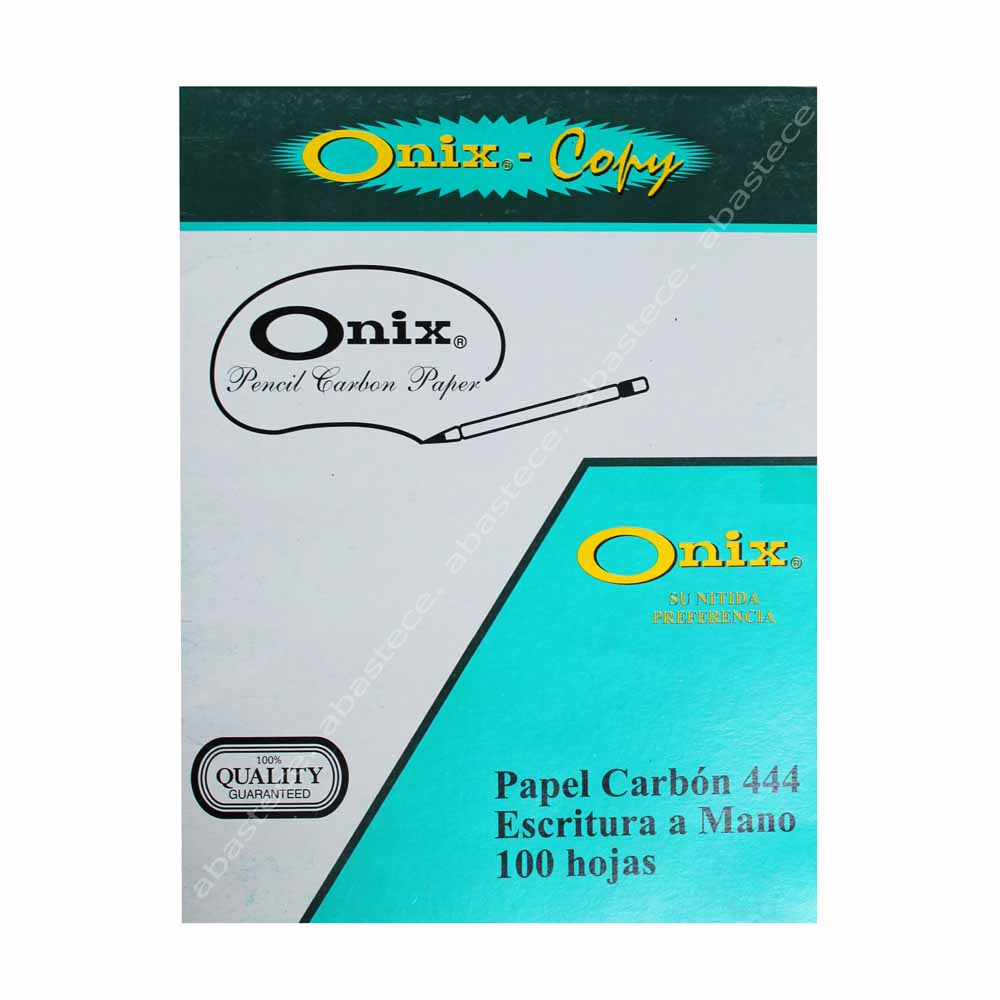 papel carbon azul carta lapiz  marca: onix