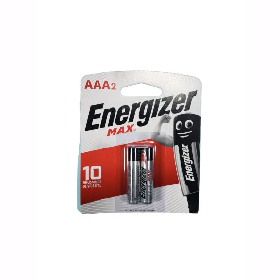 Pila Energizer Max Alcalina AAA por 2 Unidades