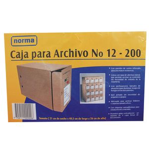 Caja Para Archivo No 12 Norma por Unidad 