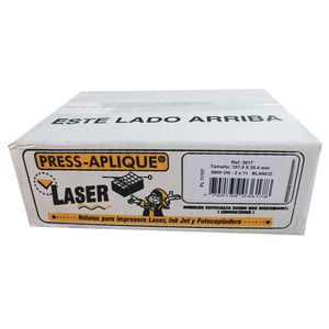 press aplique 108 x 25 caja laser x 8800u. ref: 3617