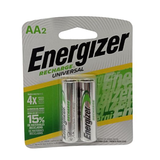 Pila Energizer Recargable AA por 2 Unidades