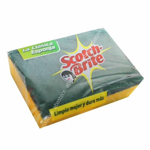 esponja doble uso scotch brite 3m laminada verde x 1(*)