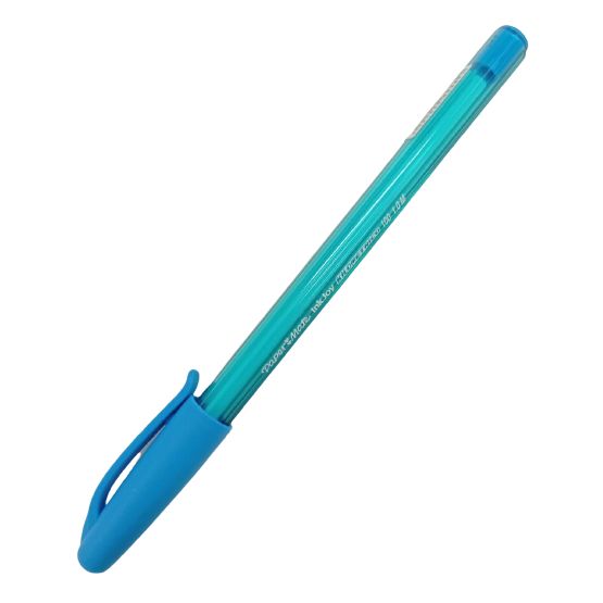 esfero kilometrico 100 azul turquesa tapa punta 1.0 mm