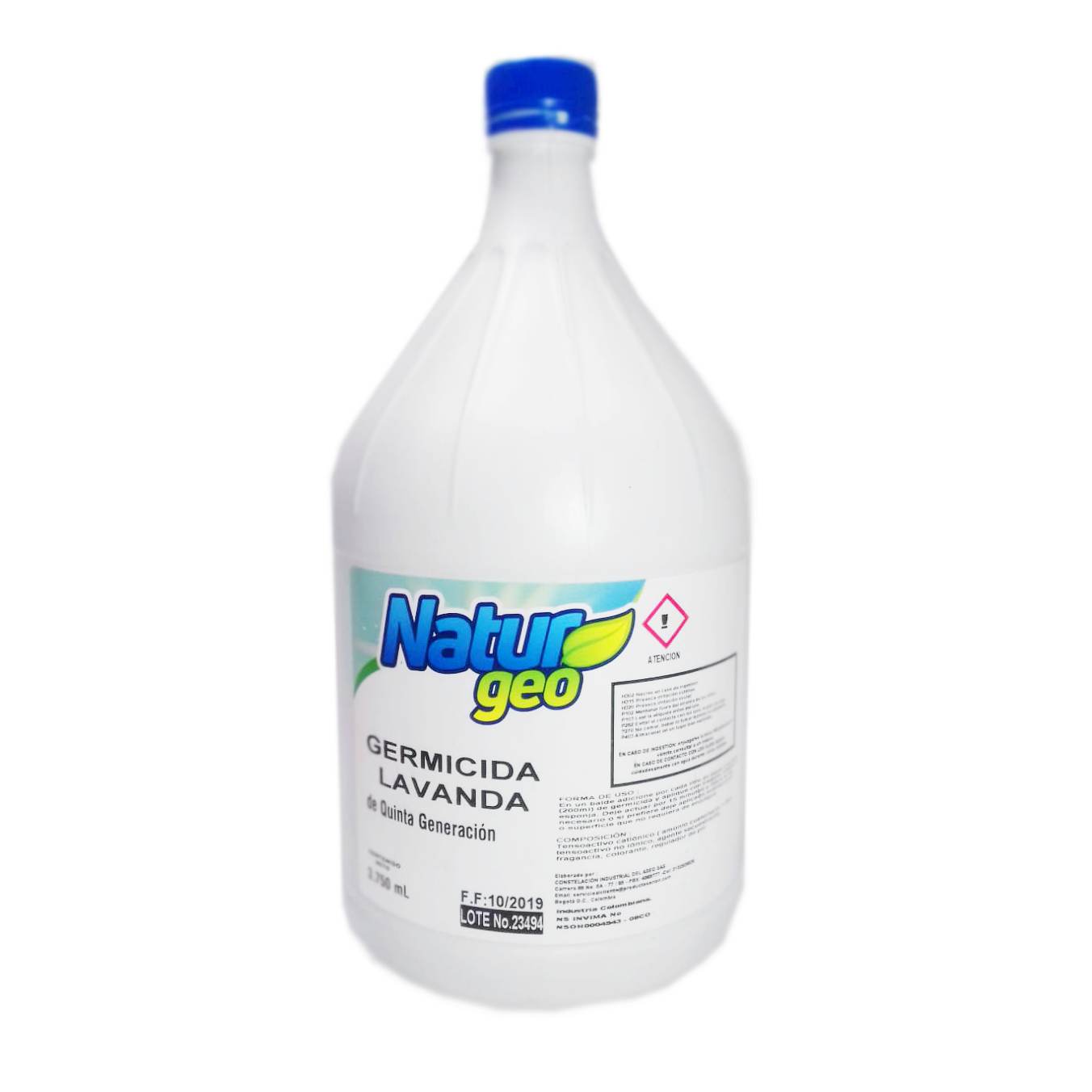 limpiador desinfectante germicida lavanda 3750ml naturgeo*
