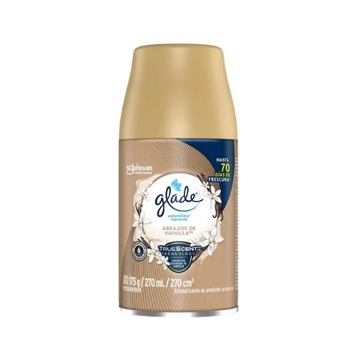 Ambientador Glade Aerosol Autom. Repto Vainilla 175gr.