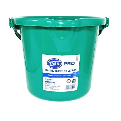 Balde Plastico Verde Ilko 12 Litros
