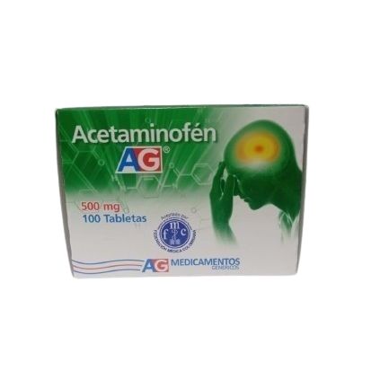 Acetaminofen 500 mg Caja por 100 Tabletas (*)