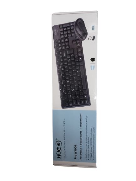 teclado - mouse combo inalambrico xue pro w1000