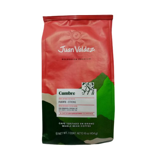 CAFE JUAN VALDEZ CUMBRE FUERTE x 454 grs MOLIDO (=)