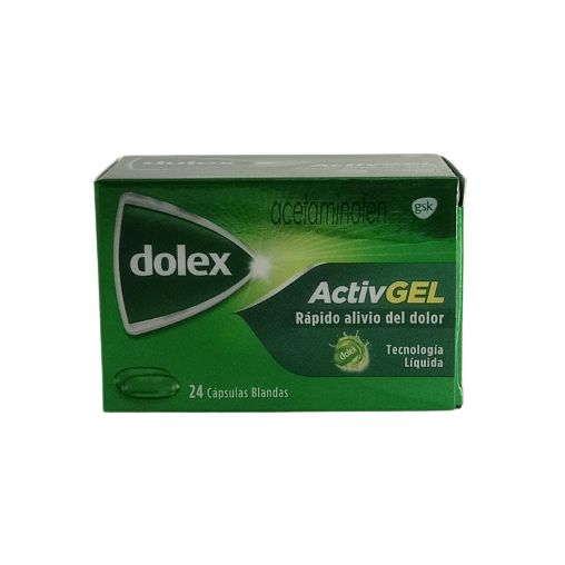 Dolex Activgel 500 mg Frasco por 24 Capsulas Liquidas (*)