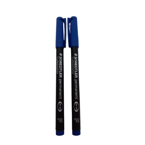 marcador lumocolor permanente staedtler  318 0.6mm azul
