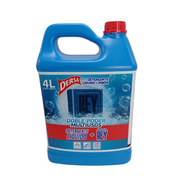 detergente liquido multiusos + jabon rey x 4 litros