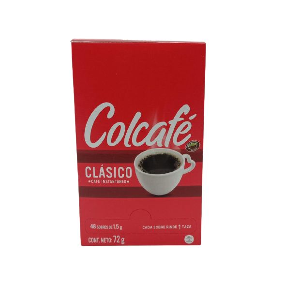 Cafe Colcafe Instantaneo Clasico por 48 Sobres 1.5 g (=)