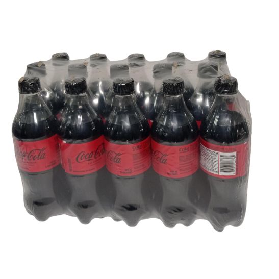 Gaseosa Coca Cola Zero Botella de 600 ml por 15 Unidades