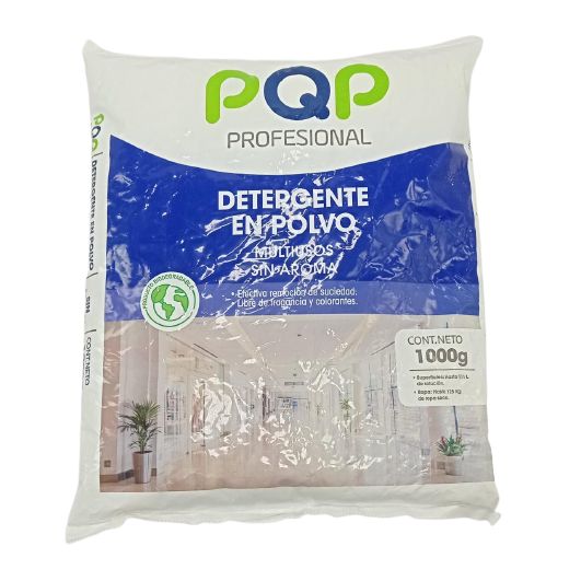 detergente en polvo multiusos pqp sin aroma 1000 grs.