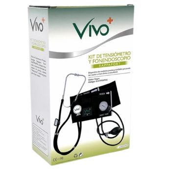 Kit Vivo+ Tensiometro y Fonendoscopio Color Negro