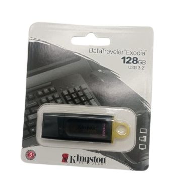 Memoria USB Kingston 128 GB 3.2 Exodia Negra Tapa 