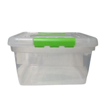 Caja Organizadora Plastica Transparente Con Tapa 17 Lt