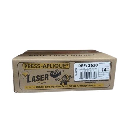 Press Aplique 108 x 40 Caja Laser Ref 3630