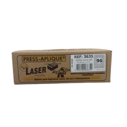 Press Aplique 32 x 16 Caja Laser x 38400u Ref 3635