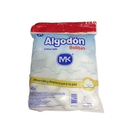 Algodon en Pomos MK Bolsa por 40 g (=)