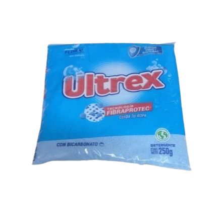 Jabon Detergente En Polvo Ultrex Floral 250 g 