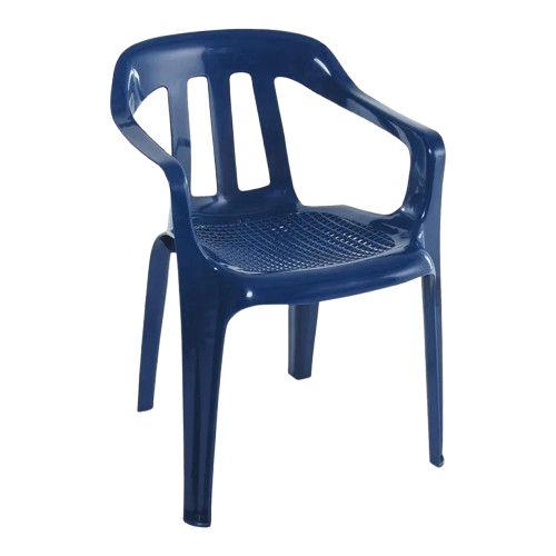 Silla Plastica Azul con Brazos Rimax