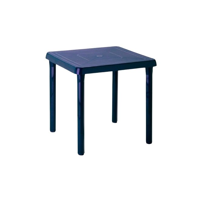 Mesa Plastica 4 Puestos 72 X 72 Color Azul Rimax