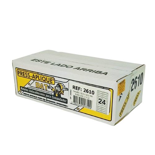 Press Aplique 50 x 20 Caja Dat x 9600u. Ref 2610