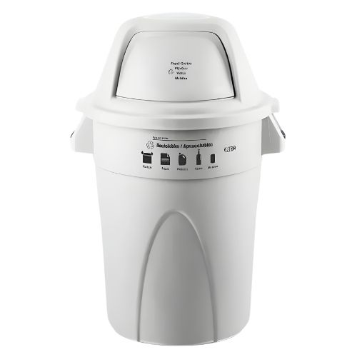 Contenedor Tapa Vaiven 121 Litros Color: Blanco Elite ESTRA