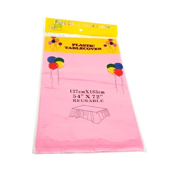 Mantel Plastico 1.83 X 1.37 Mts. Rosado