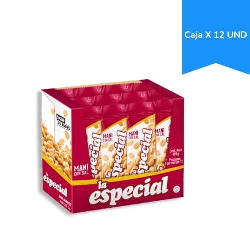 Mani La Especial con Sal Caja x12 unidades
