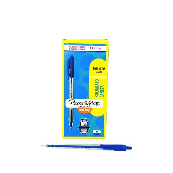 Esfero Kilometro 100 Retractil Azul Punta 1.0 Mm