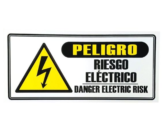 Senalizacion 30 x 14 Cms Riesgo electrico
