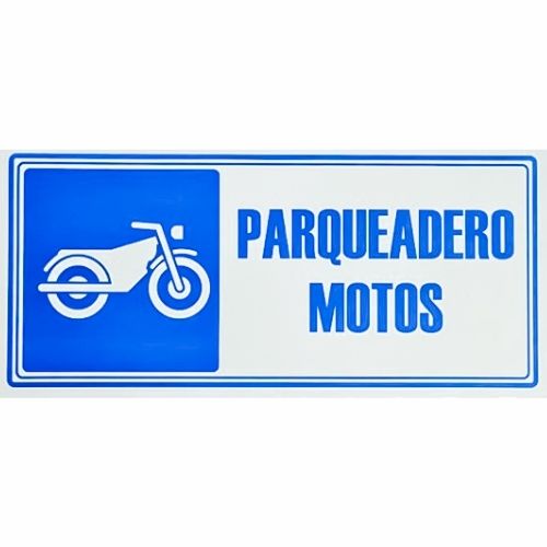 Senalizacion 30 x 15 Cms Parqueador para Motos