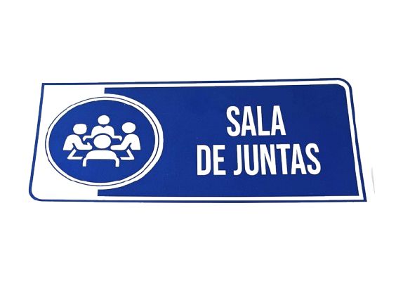 Senalizacion 30 x 15 Cms Sala de Juntas