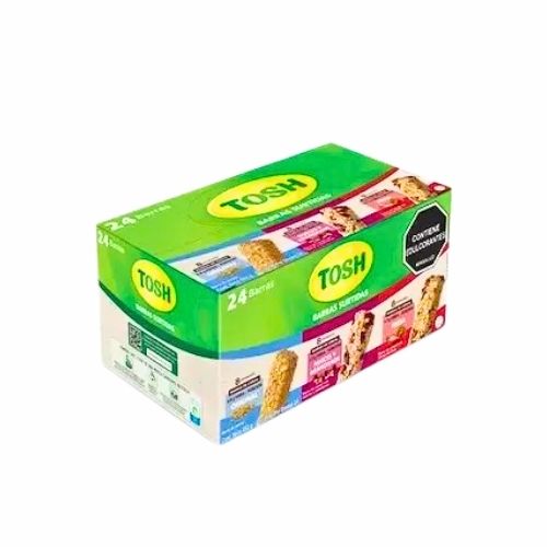 Barra Cereal Tosh Original Nueces Arandanos Fresa CajaX24U