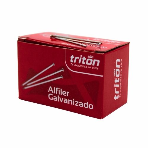 Caja De Alfiler Galvanizados Triton 50g