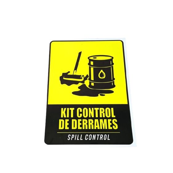 Señalizacion 20x30 cms Kit control de Derrames