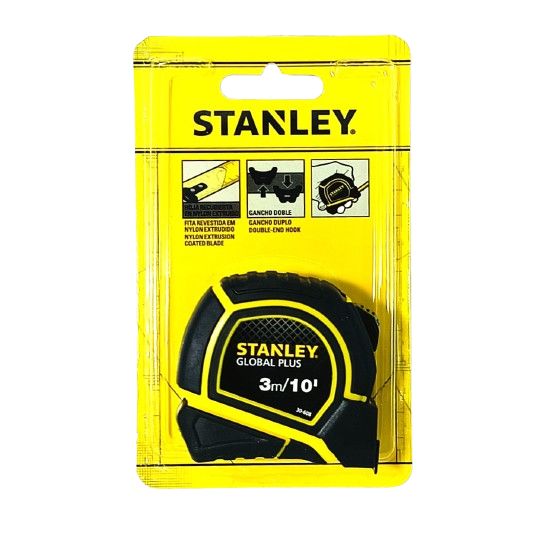 Flexometro de 3 Metros Global Cinta 1/2pg Stanley