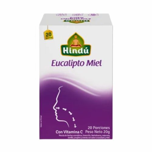 Infusion Hindu Saludable Eucalipto Y Miel Cajita x 20u.