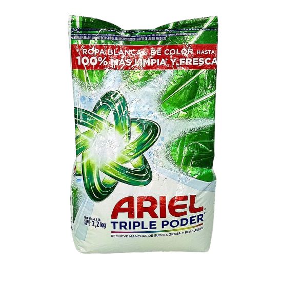 Detergente En Polvo Ariel Triple Poder x 2200G 