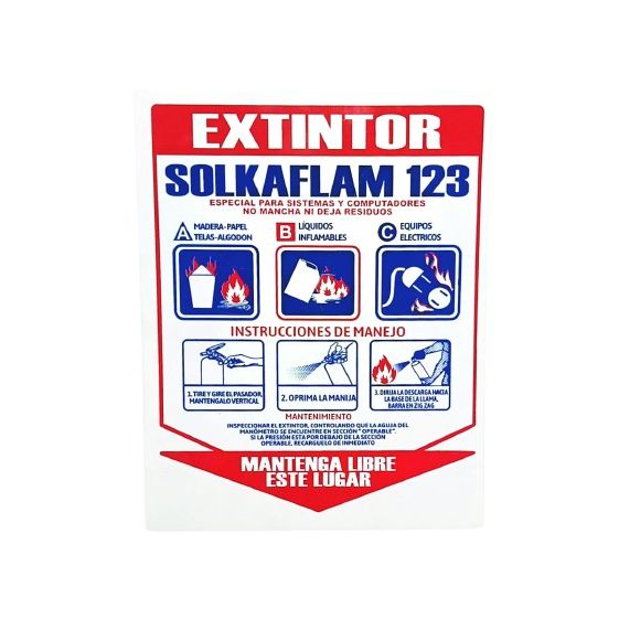 Señalizacion 20x25cm Calibre 20 Extintor Solkafam