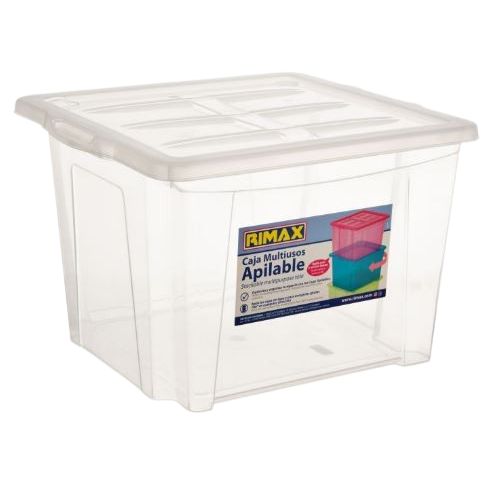 Caja Organizadora Transparente Multiusos Rimax de 18 Litros