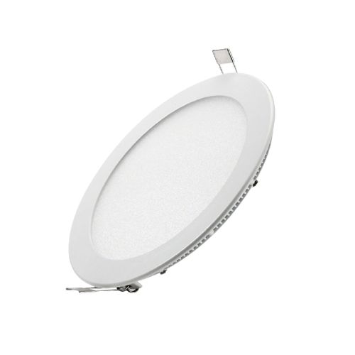 Panel Led Redondo De Incrustar 18w Luz Fria