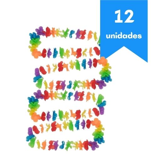 Collar Hawaiano Nacional x12 Unidades