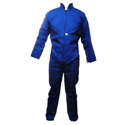 Overol Enterizo en Drill Azul Oscuro Tres Cremalleras Talla M