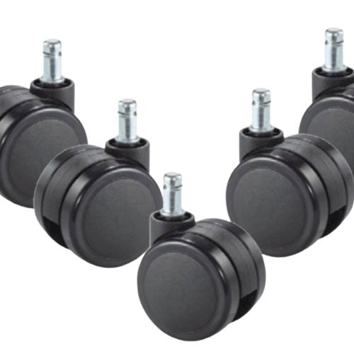 Ruedas en Nylon para Sillas Paquete x5 Unidades Ref: 3-36