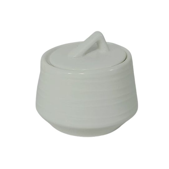 Azucarera Ring En Porcelana (Bowl) Blanca